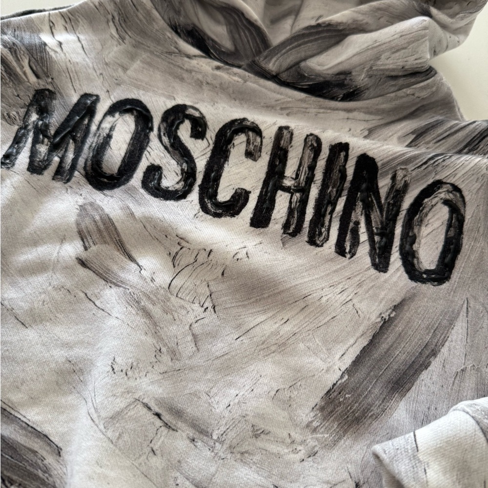 Moschino Gray and Black Kids Hoodie - Picture 2 of 6